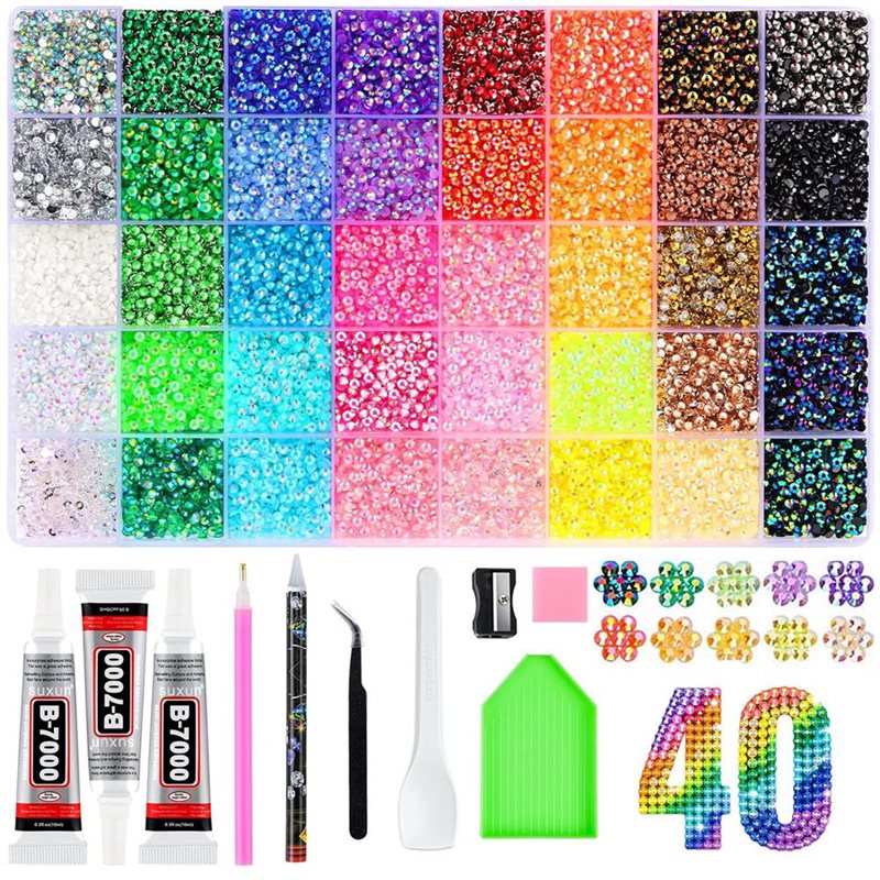 Resin Art Book - Kit de Strass de Resina em