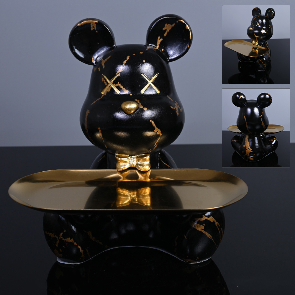 Resin Art Table - Estátuas e esculturas coloridas de urso,