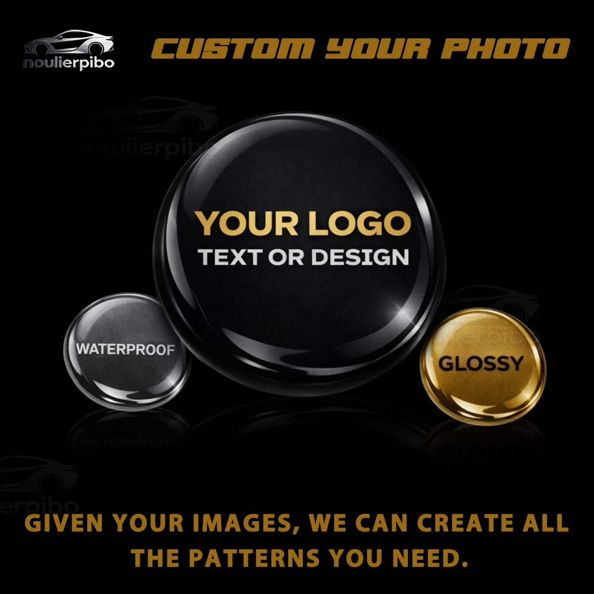 Resin Art Sticker - Adesivo de Carro em Resina 3D