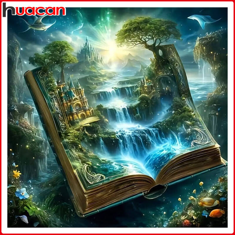 Resin Art Book - Disney-DIY 5D Pintura Diamante, Bolhas Ponto