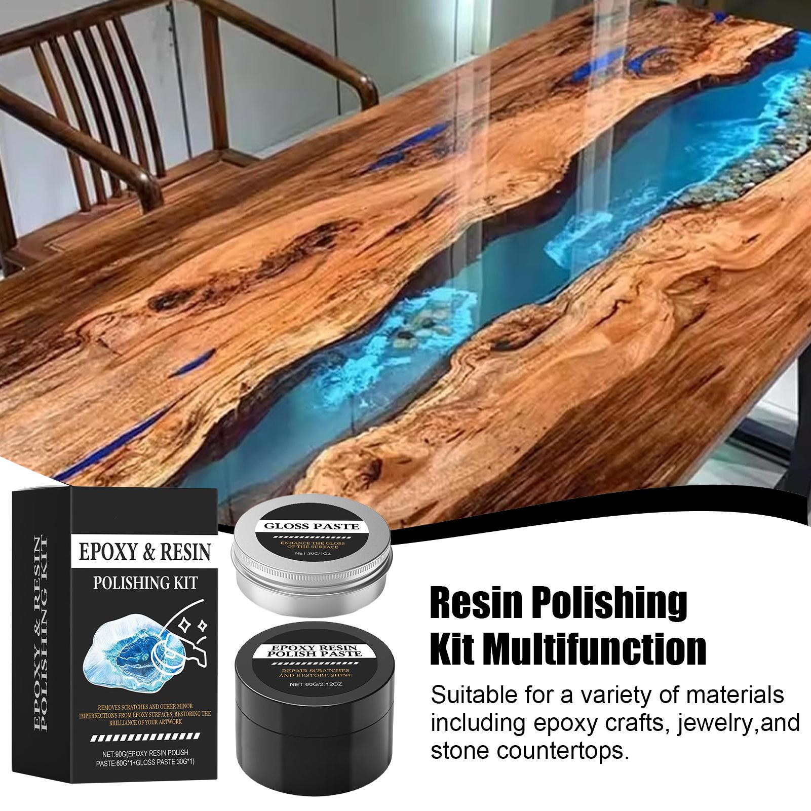 Resin Art Table - Kit de Polimento para Resina Epóxi