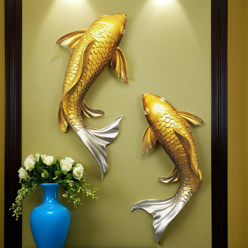Resin Art Sticker - Decoração de Parede 3D Peixe Koi