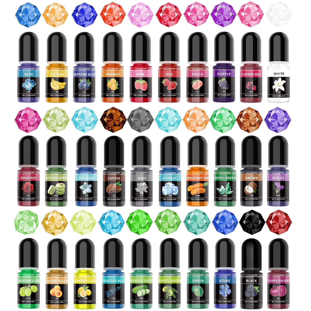 Resin Art Glue - 5ml/garrafa pigmento de resina epóxi líquido