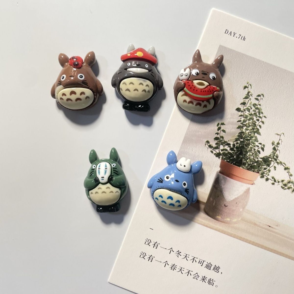Resin Art Sticker - Imã de Geladeira de Resina Totoro