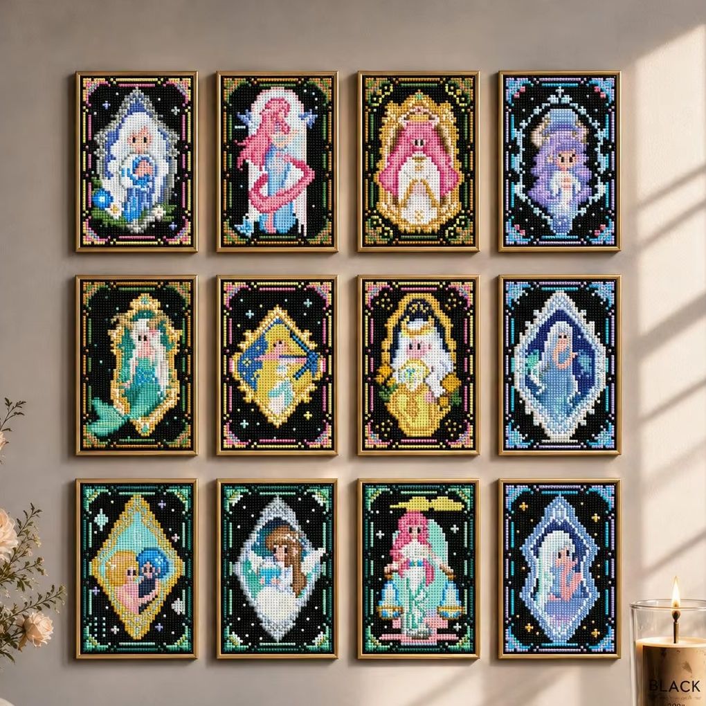 Resin Art Home Decor - Kit de Pintura em Diamante 5D