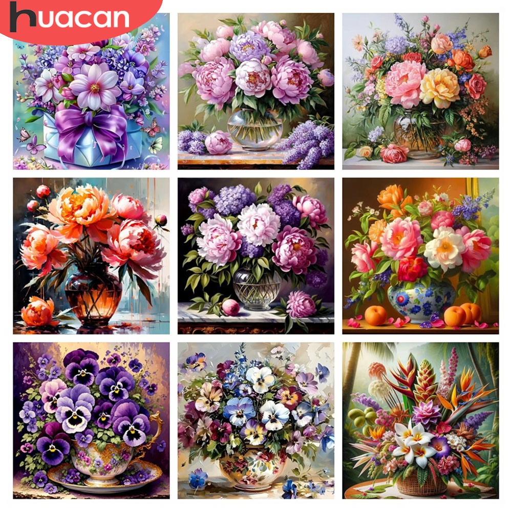 Huacan 5d diamante mosaico ros - Resin Art Of Rose avaliação e preço