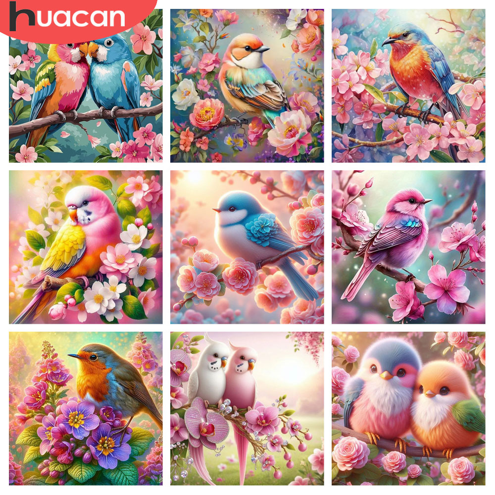 Huacan pintura diamante pássar - Resin Art Of Rose avaliação e preço