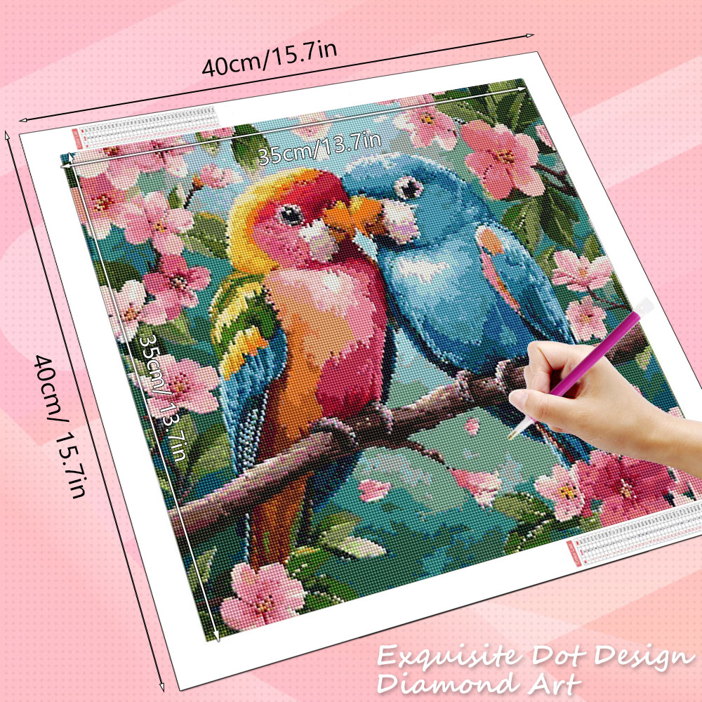 Huacan pintura diamante pássar - Resin Art Of Rose avaliação e preço
