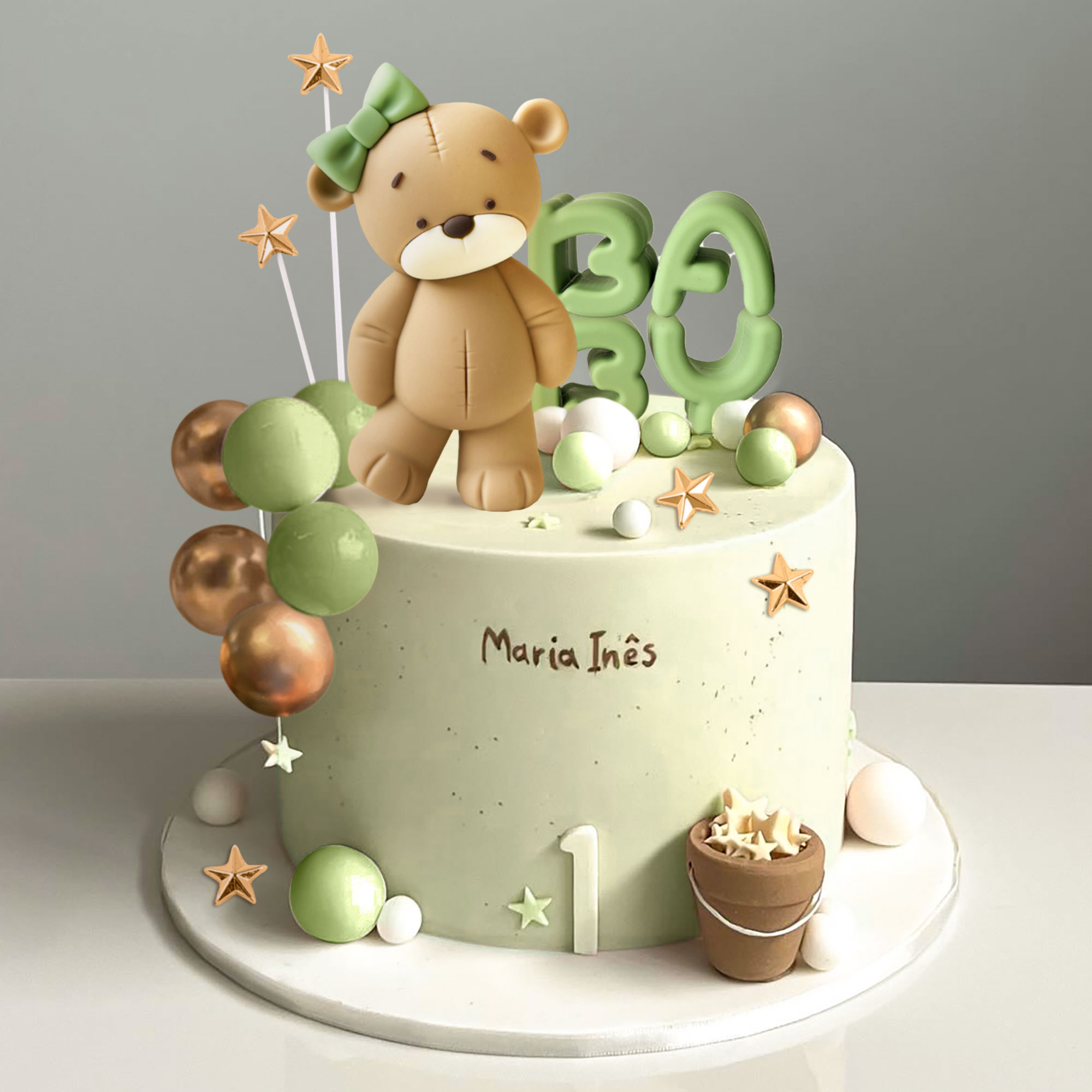 Laventy decoração de bolo de u - Resin Art Alphabet avaliação e preço