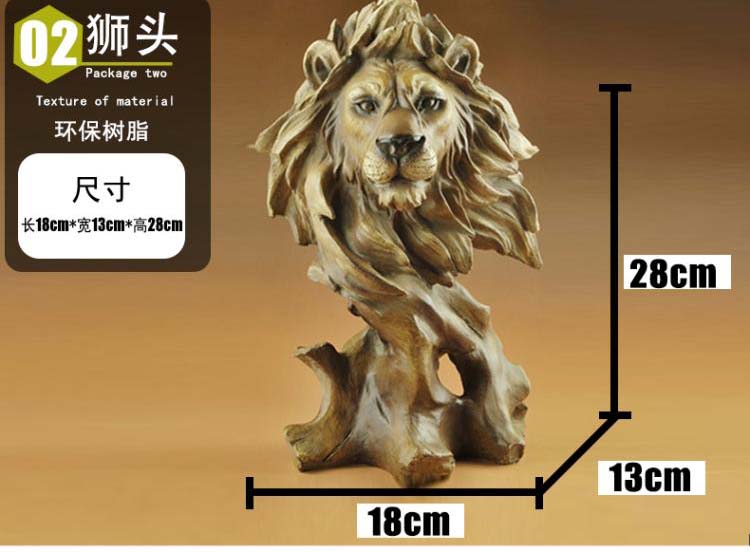 Estátua decorativa 3D de leão  - Resin Art Business avaliação e preço