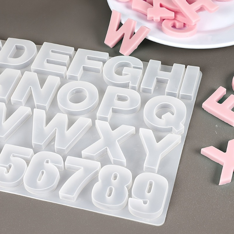 Molde de silicone para pingent - Resin Art Alphabet avaliação e preço