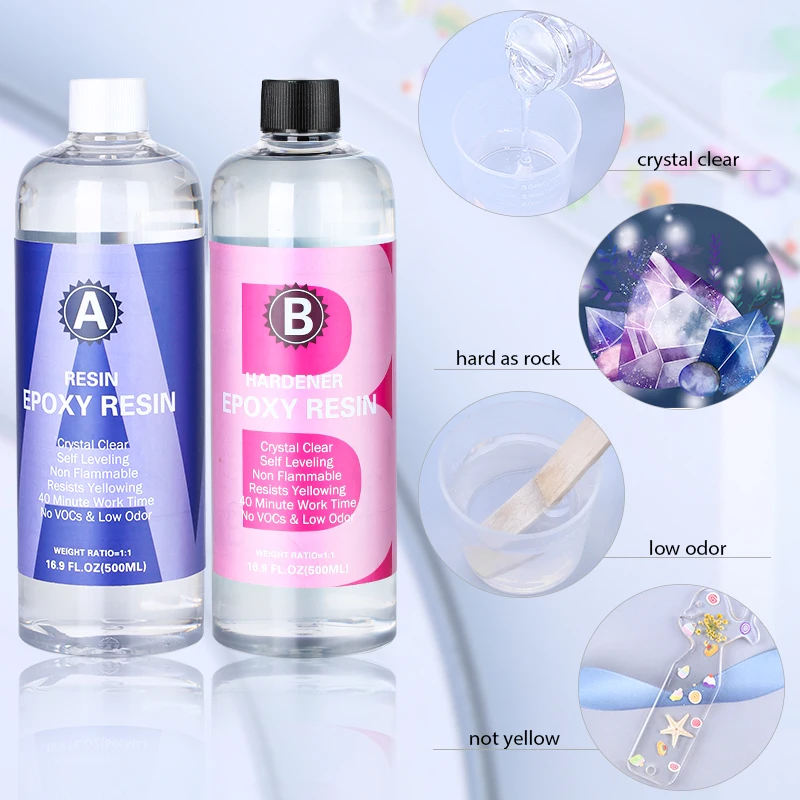 Kit de resina epóxi 100g, tran - Resin Art Ratio avaliação e preço
