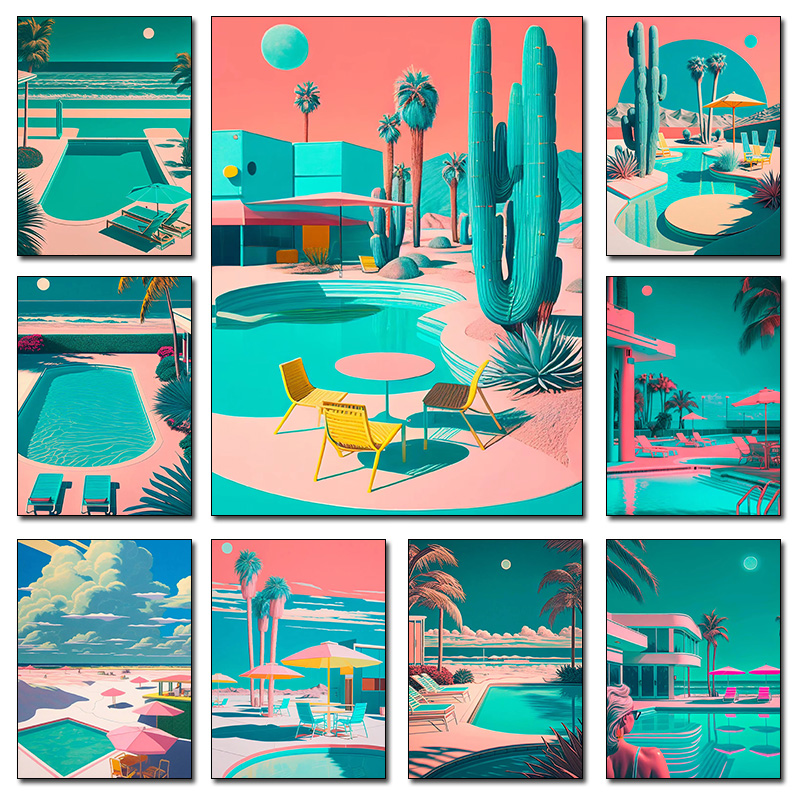 Pôster de Pintura Diamante Ret - Resin Art Home Decor avaliação e preço