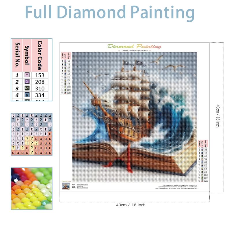 SDOYUNO Diy Diamante Mosaico L - Resin Art Book avaliação e preço