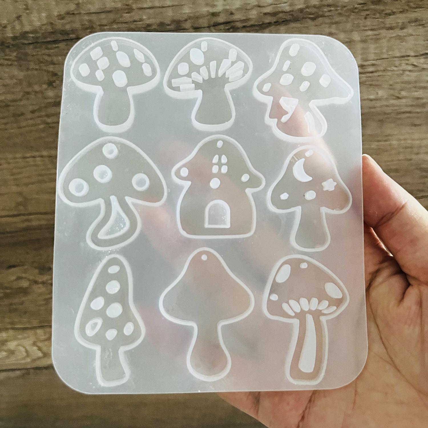 Brinco de cogumelos multiestil - Resin Art Glue avaliação e preço