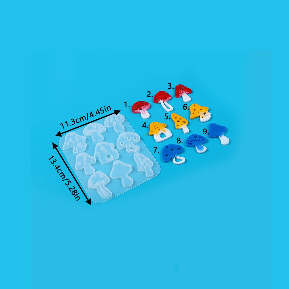 Brinco de cogumelos multiestil - Resin Art Glue avaliação e preço