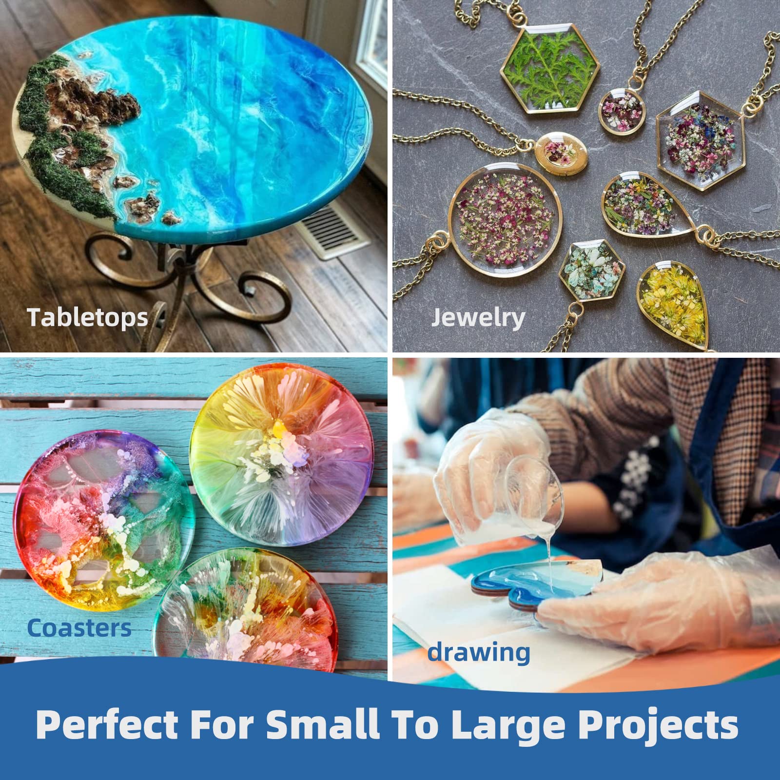 Kit de Resina Epóxi para Fundi - Resin Art Glue avaliação e preço