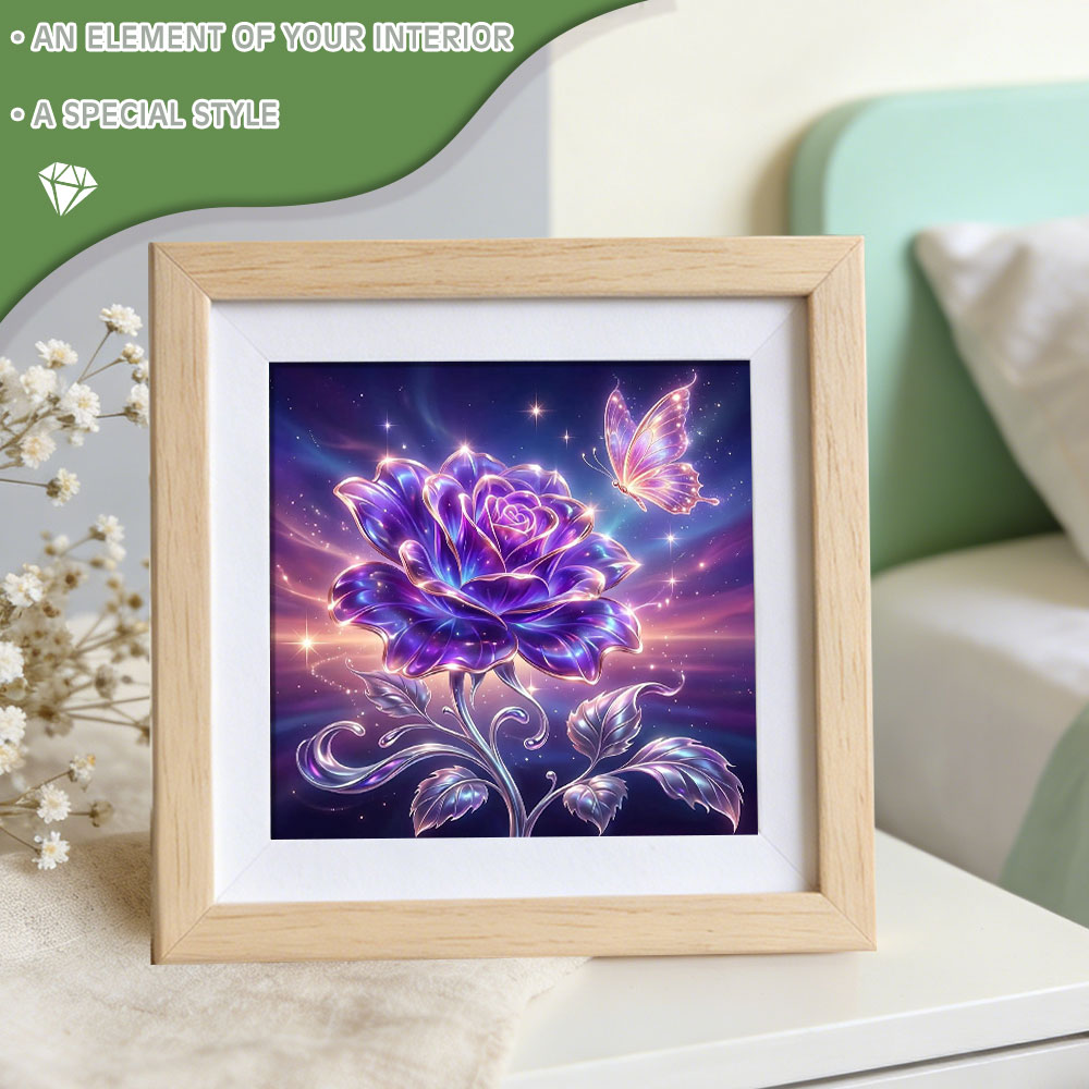 Pintura em Diamante Huacan com - Resin Art Of Rose avaliação e preço