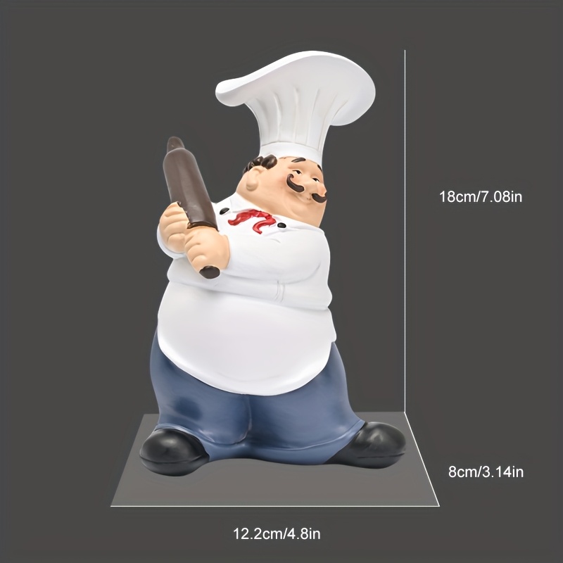 Estátua de Resina do Chef com  - Resin Art Table avaliação e preço