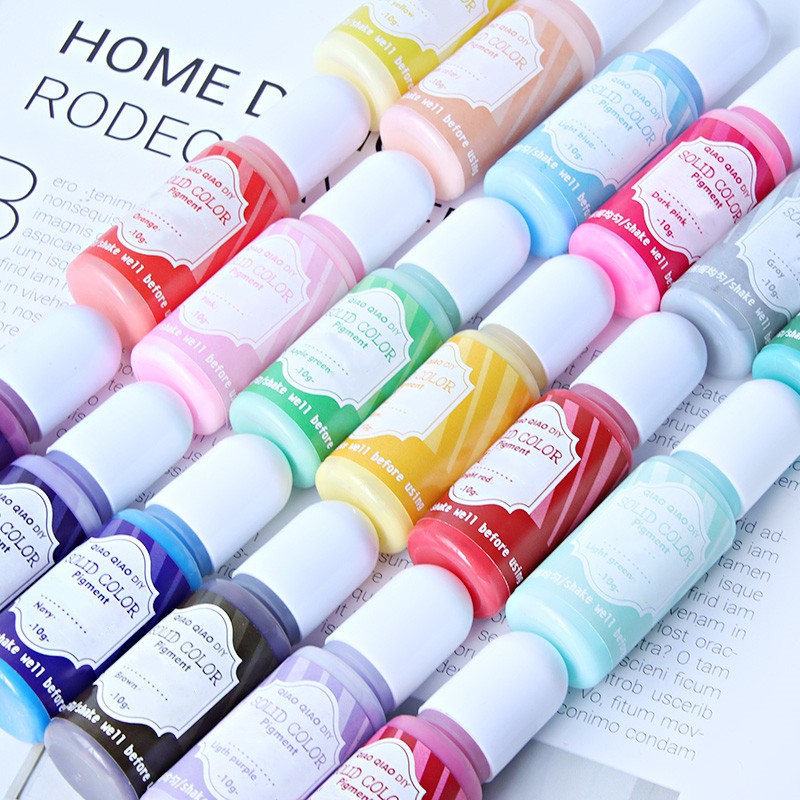 Atacado: 18 pigmentos líquidos - Resin Art Glue avaliação e preço