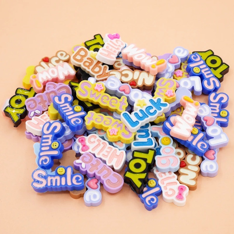 Flat Back Wow Sorte Nice Baby  - Resin Art Alphabet avaliação e preço