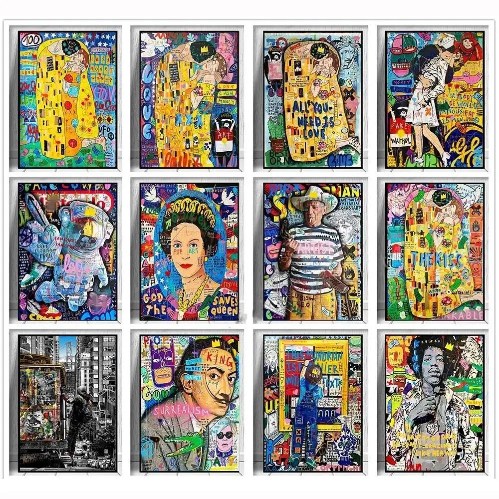 Arte Banksy, Pintura em Diaman - Resin Art Home Decor avaliação e preço