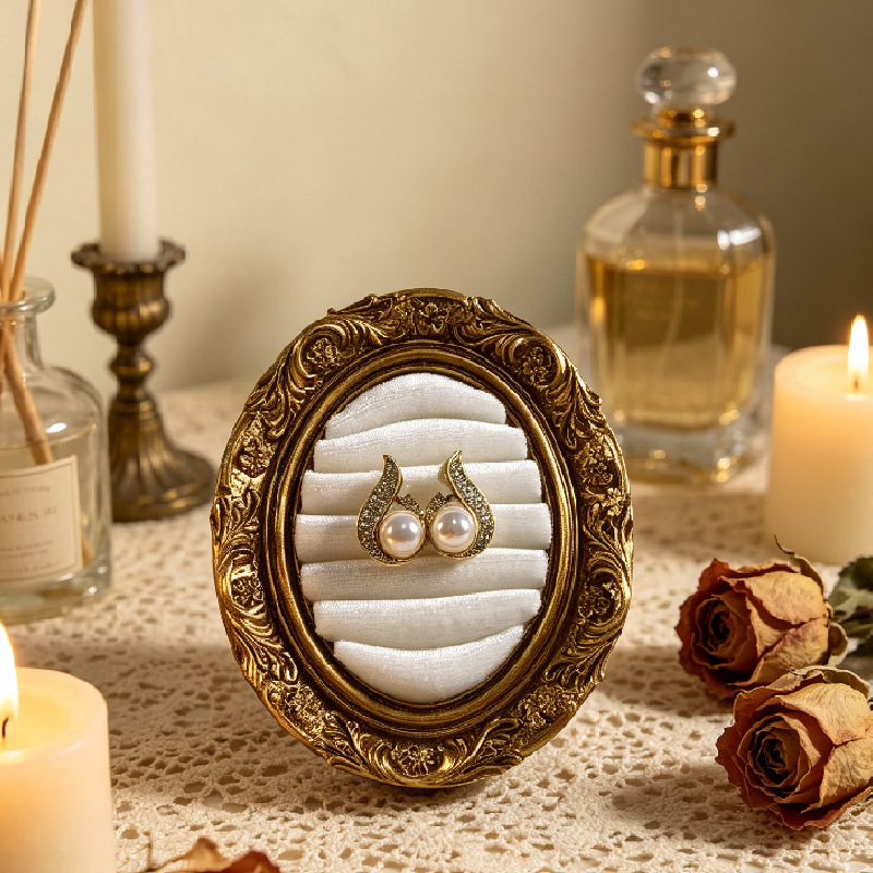 Suporte oval para guardar joia - Resin Art Table avaliação e preço