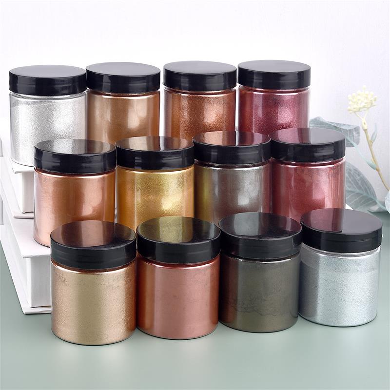 50g shimmer metálico ouro prat - Resin Art Glue avaliação e preço