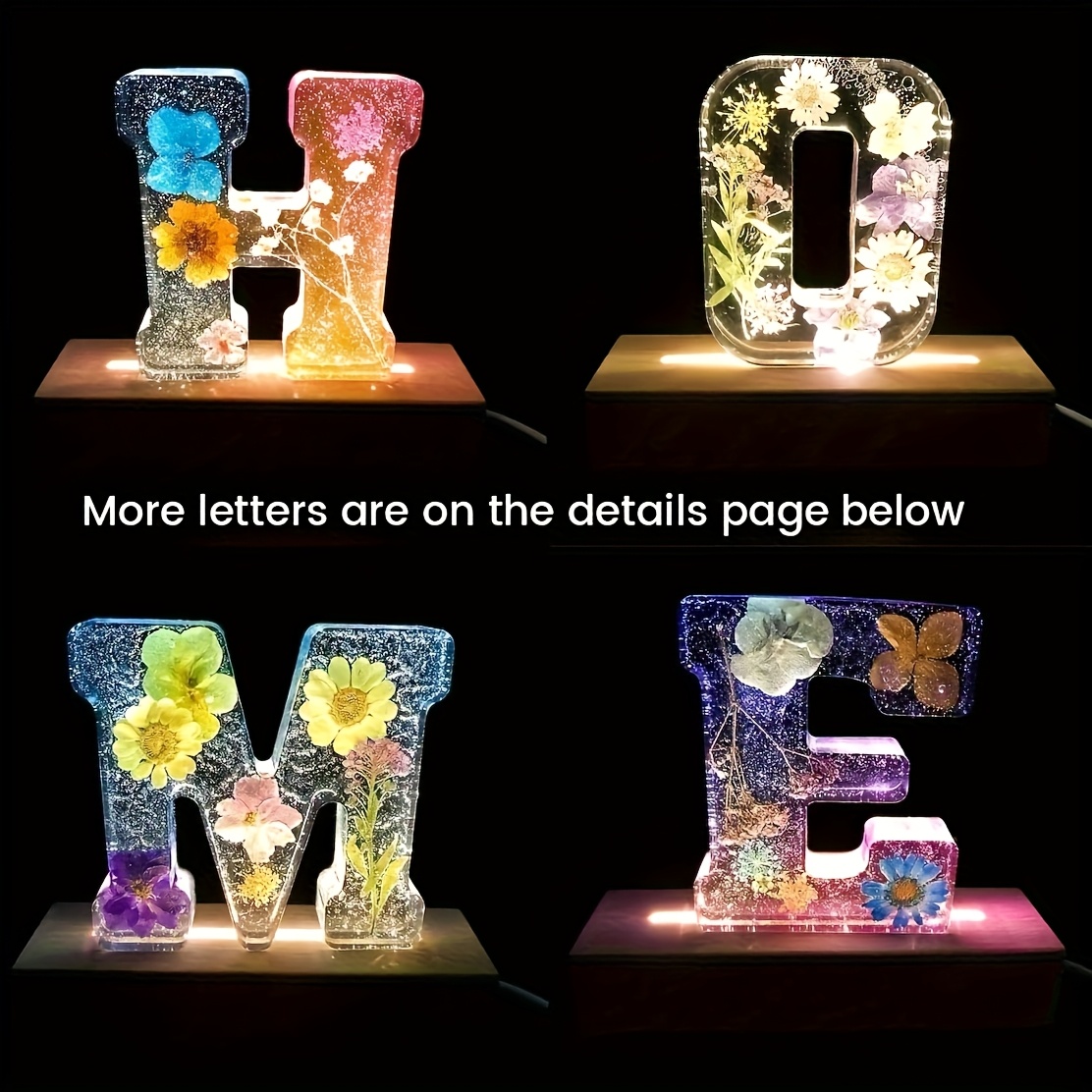 Molde de resina para letras gr - Resin Art Alphabet avaliação e preço